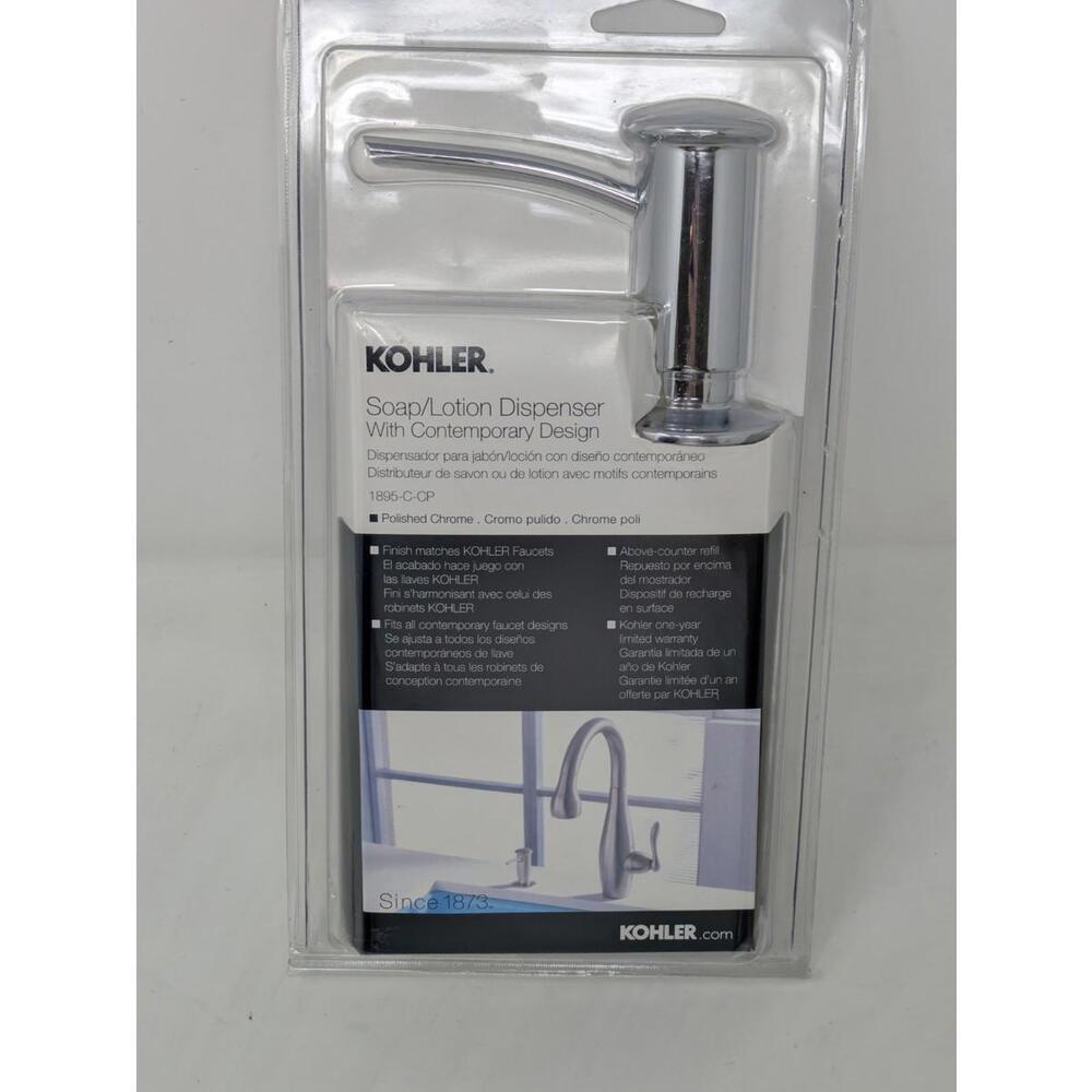 Kohler K-1895-C-CP  Soap or Lotion Dispenser with Contemporary Design